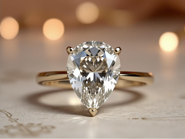 PEAR CUT DIAMOND SOLITAIRE